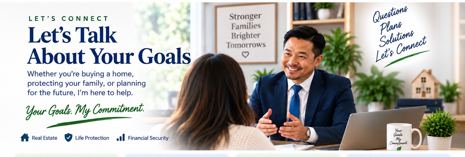 HomeLifeConnect consultation scene with the message Let's Talk About Your Goals